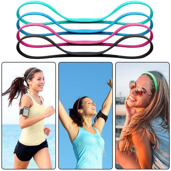 20 Pieces Elastic Headbands Non Slip Sport Headband Colorful Workout Headband Sw - Picture 5 of 7
